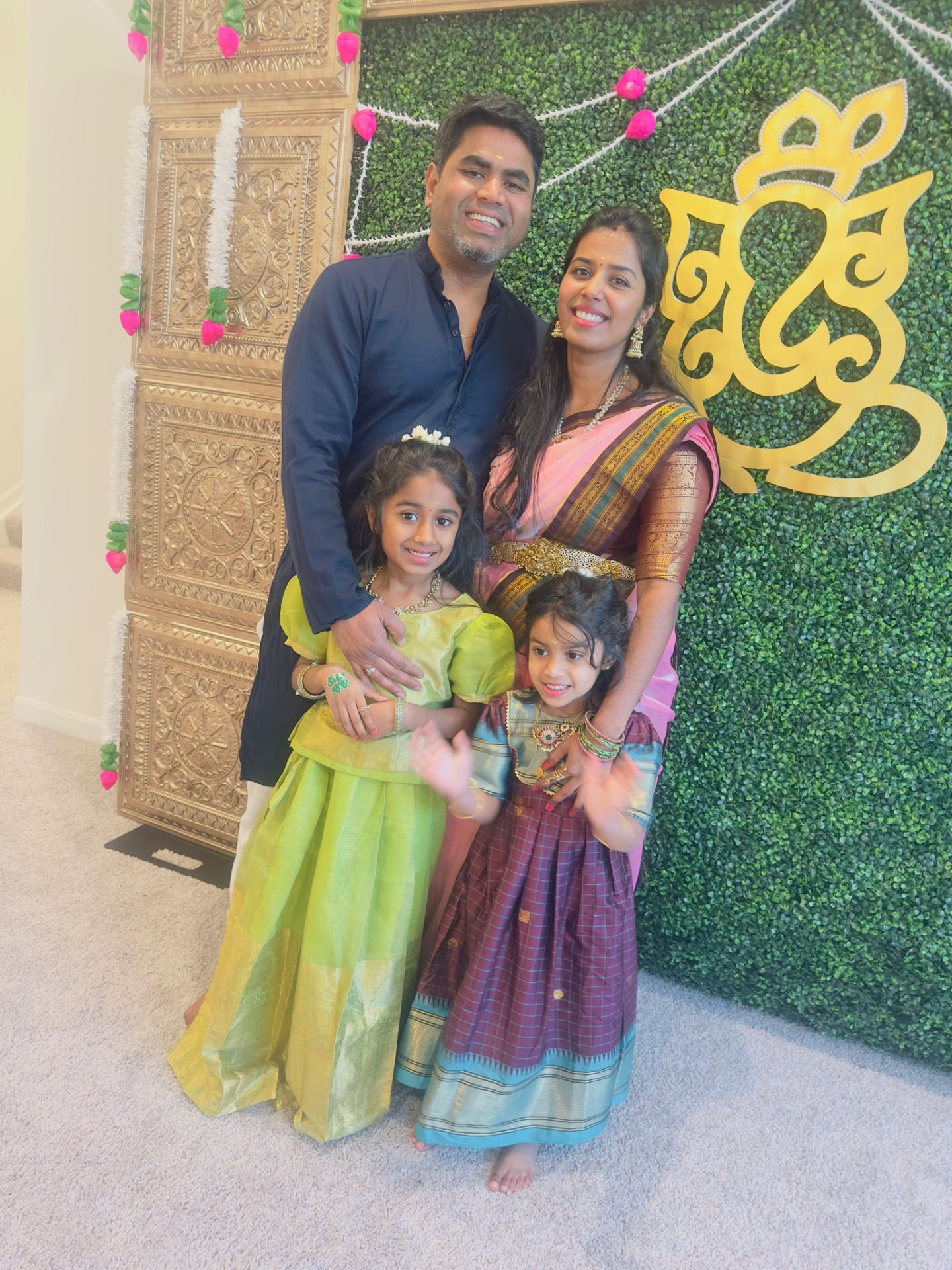 Lakshmi priya with her family